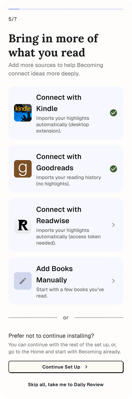 Becoming mobile experience