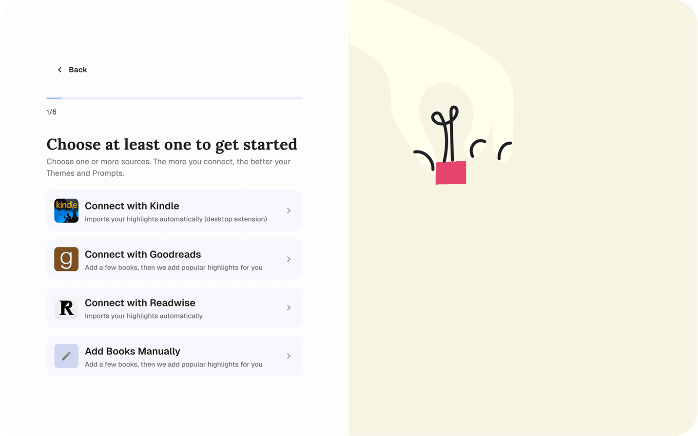 Becoming theme chooser screen