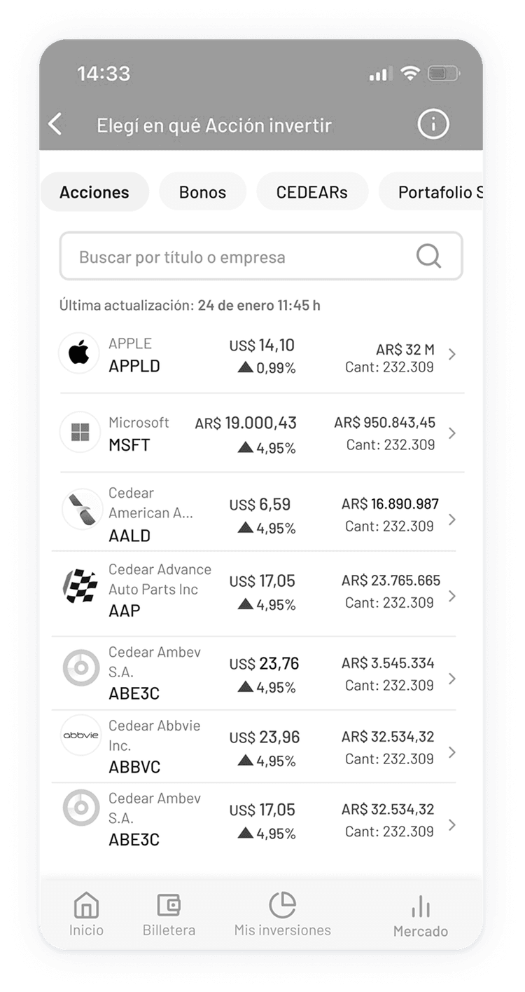 Old stock list design
